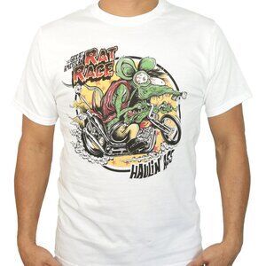 Men Graphic T " Rat Race" Single Barrel